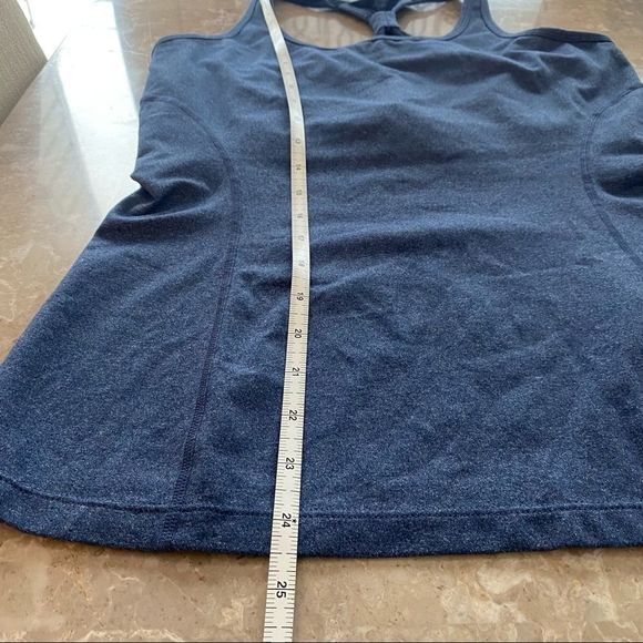 COPY - Tuff Athletics blue tank top with built in bra size medium - Picture 4 of 6